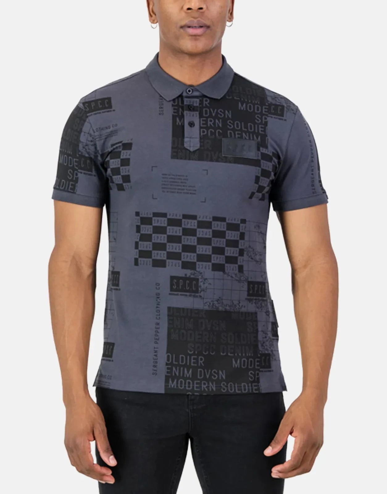 SPCC Cantrell Charcoal Polo Shirt - Subwear