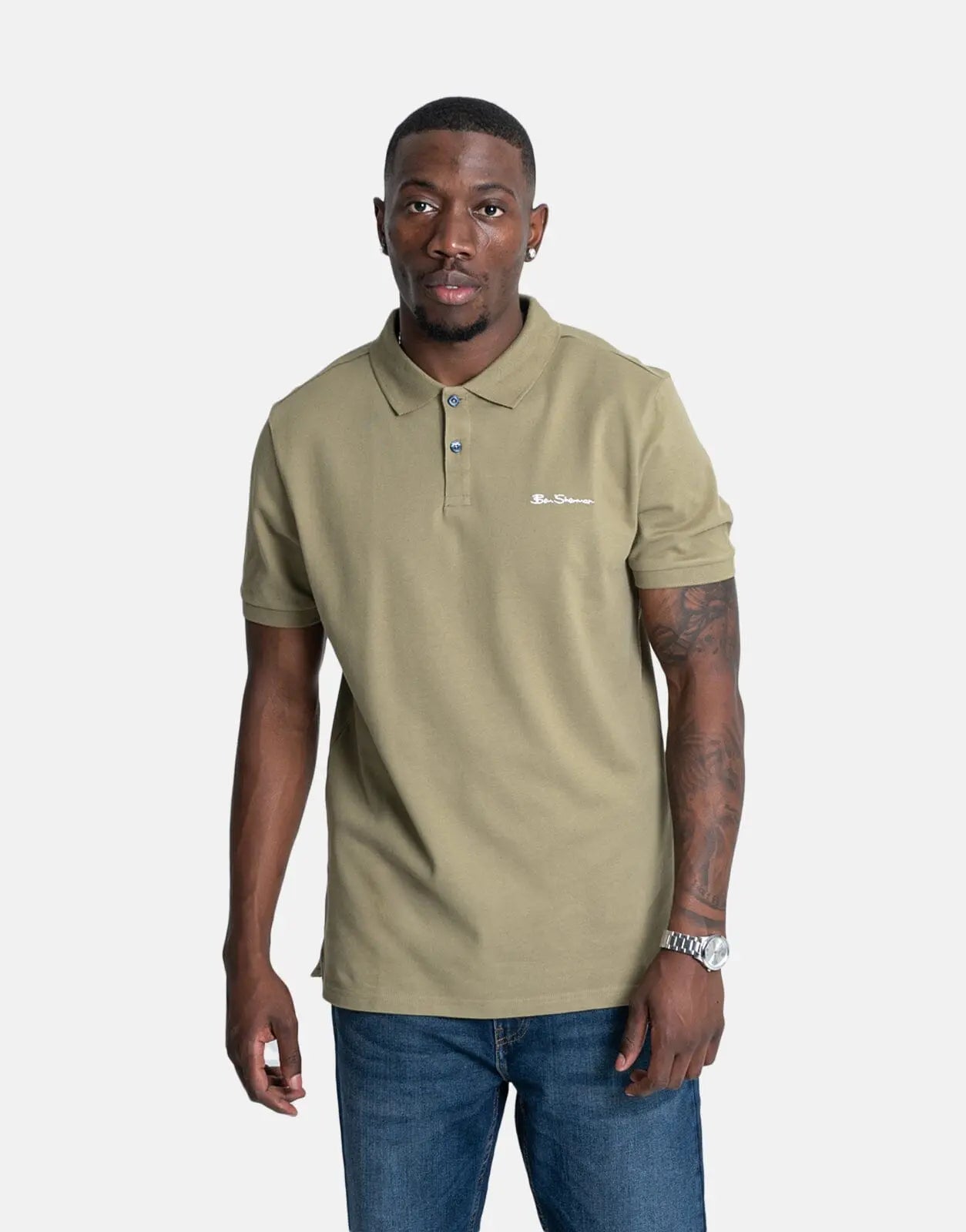 Ben Sherman Benpolo Olive Polo Shirt - Subwear