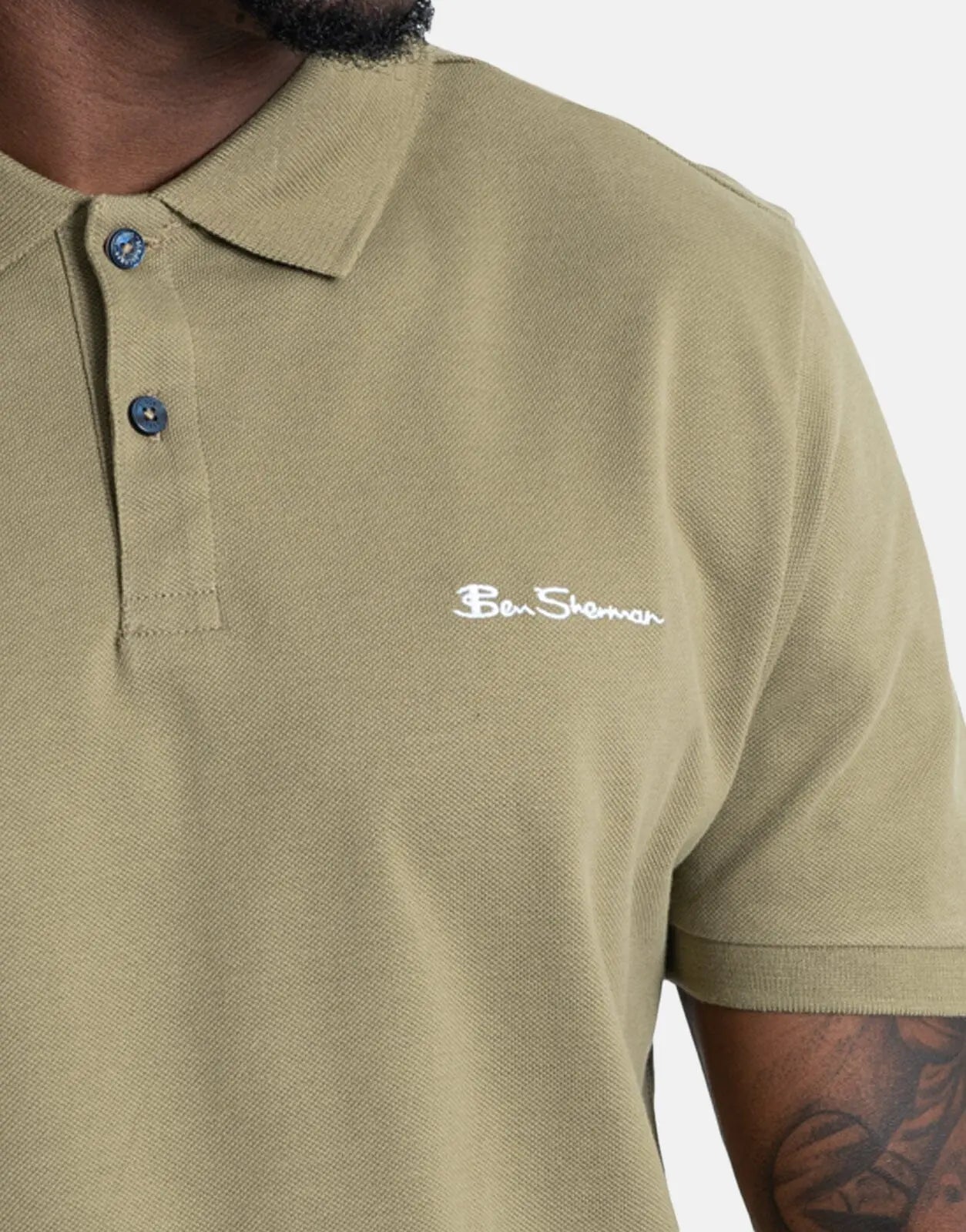 Ben Sherman Benpolo Olive Polo Shirt - Subwear