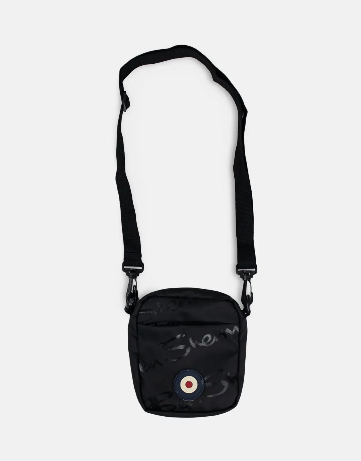 Ben Sherman Compact Plastisol Black Crossbody Bag - Subwear