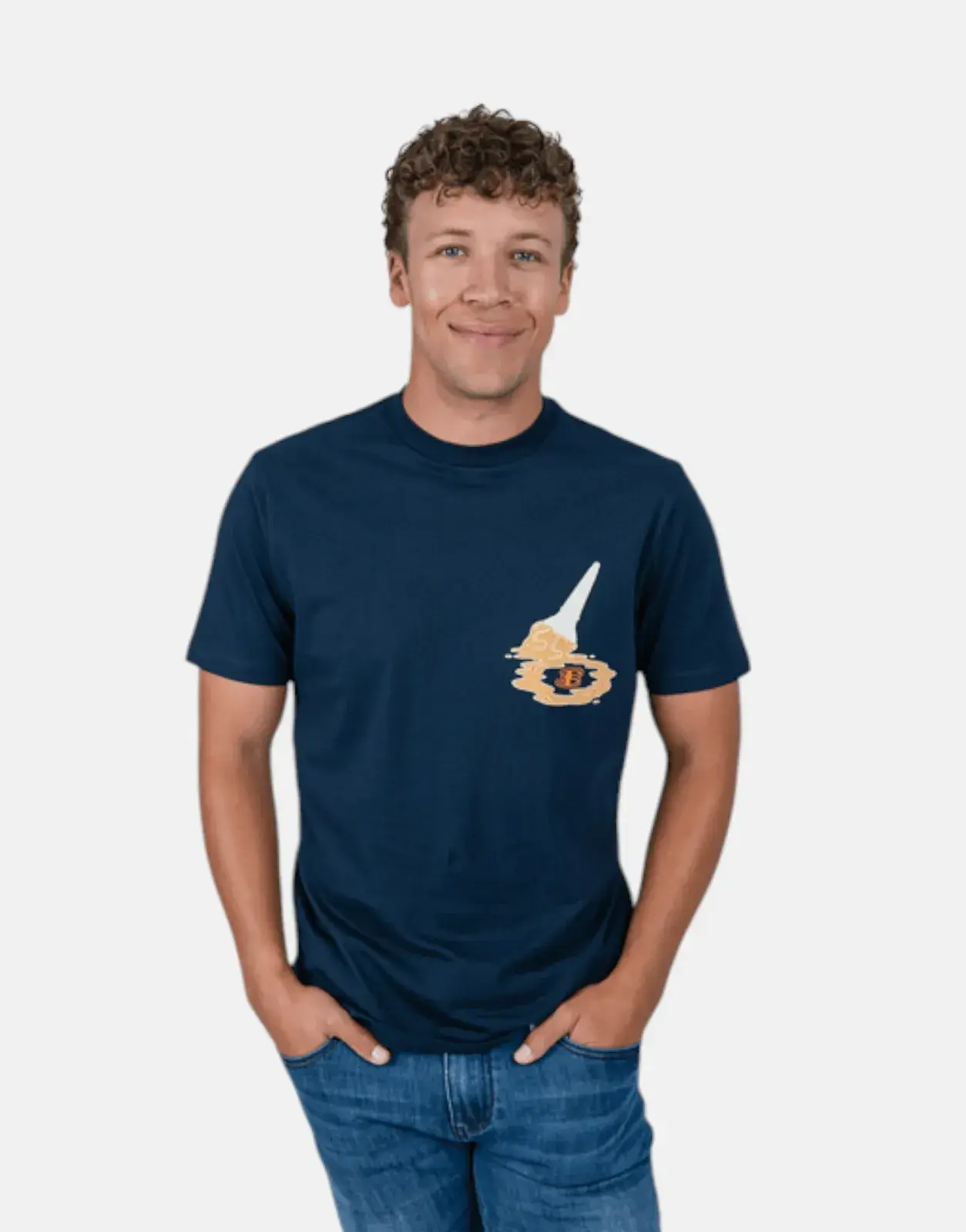 Ben Sherman Ice Cream Splat Navy T-Shirt - Subwear