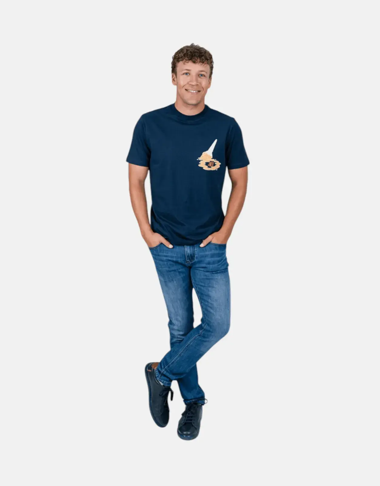 Ben Sherman Ice Cream Splat Navy T-Shirt - Subwear