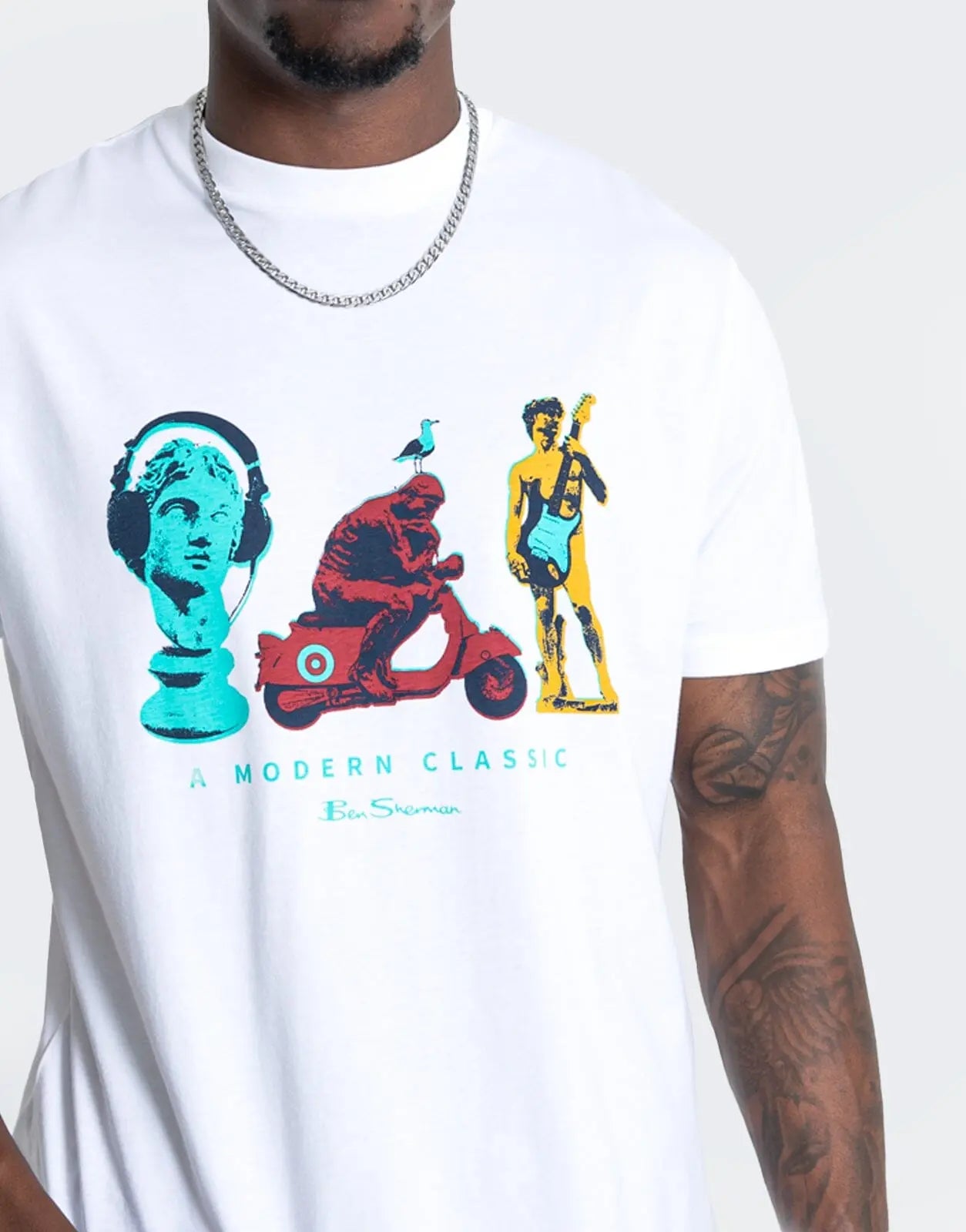 Ben Sherman Statue White T-Shirt - Subwear