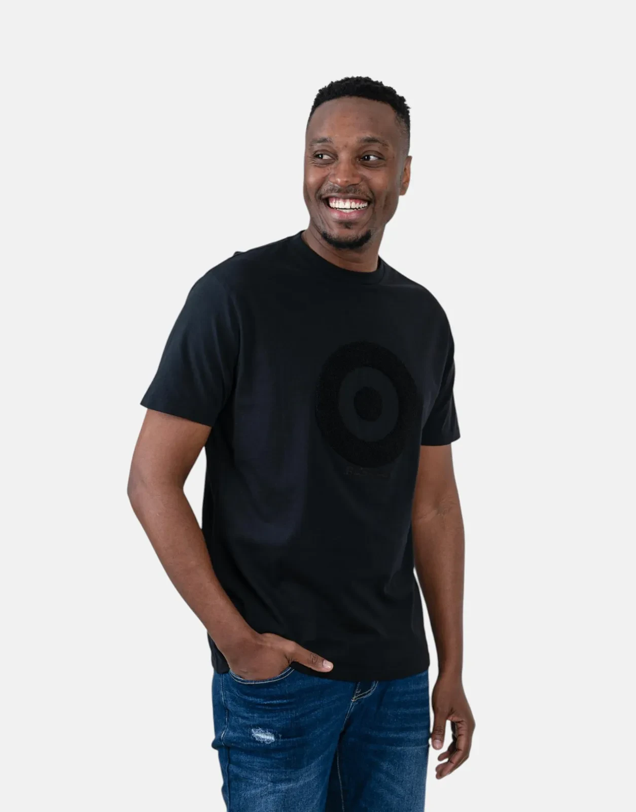 Ben Sherman Target Towelling Black T-Shirt - Subwear