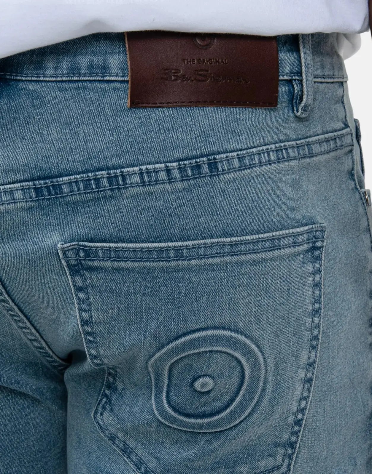 Ben Sherman Target Turn Up Slim Fit Light Blue Denim - Subwear