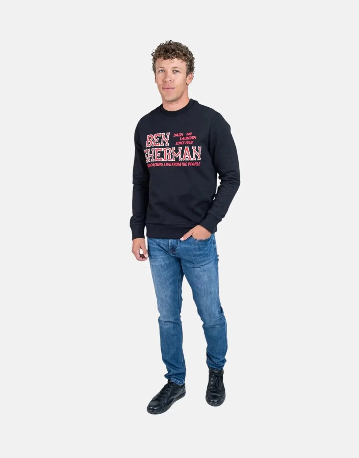 Ben Sherman The Wanderers Black Sweatshirt - Subwear