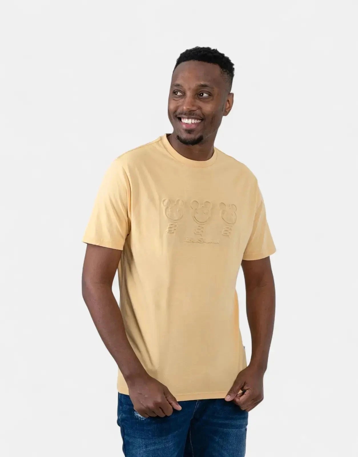 Ben Sherman Trio Embossed Happy Bear New T-Shirt - Subwear