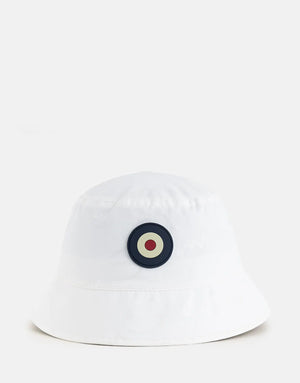 Ben Sherman Wax Target White Bucket Hat - Subwear