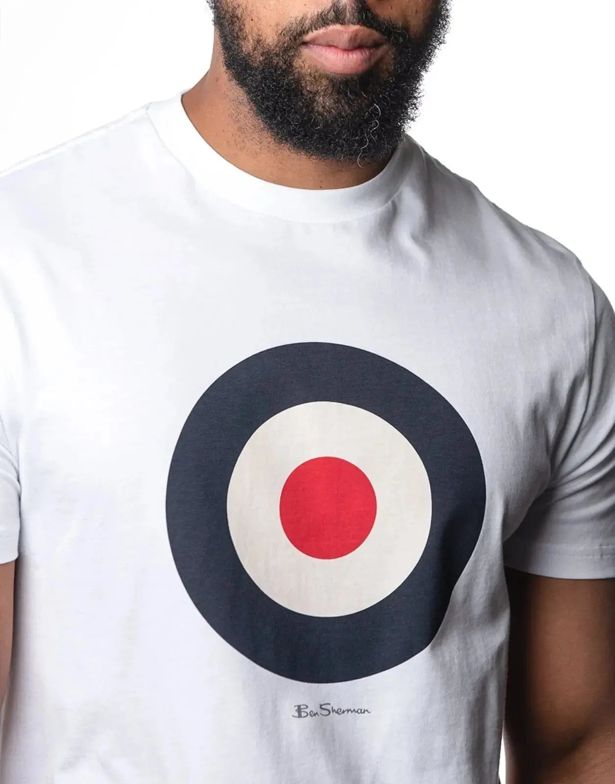Ben Sherman White Target T-Shirt - Subwear