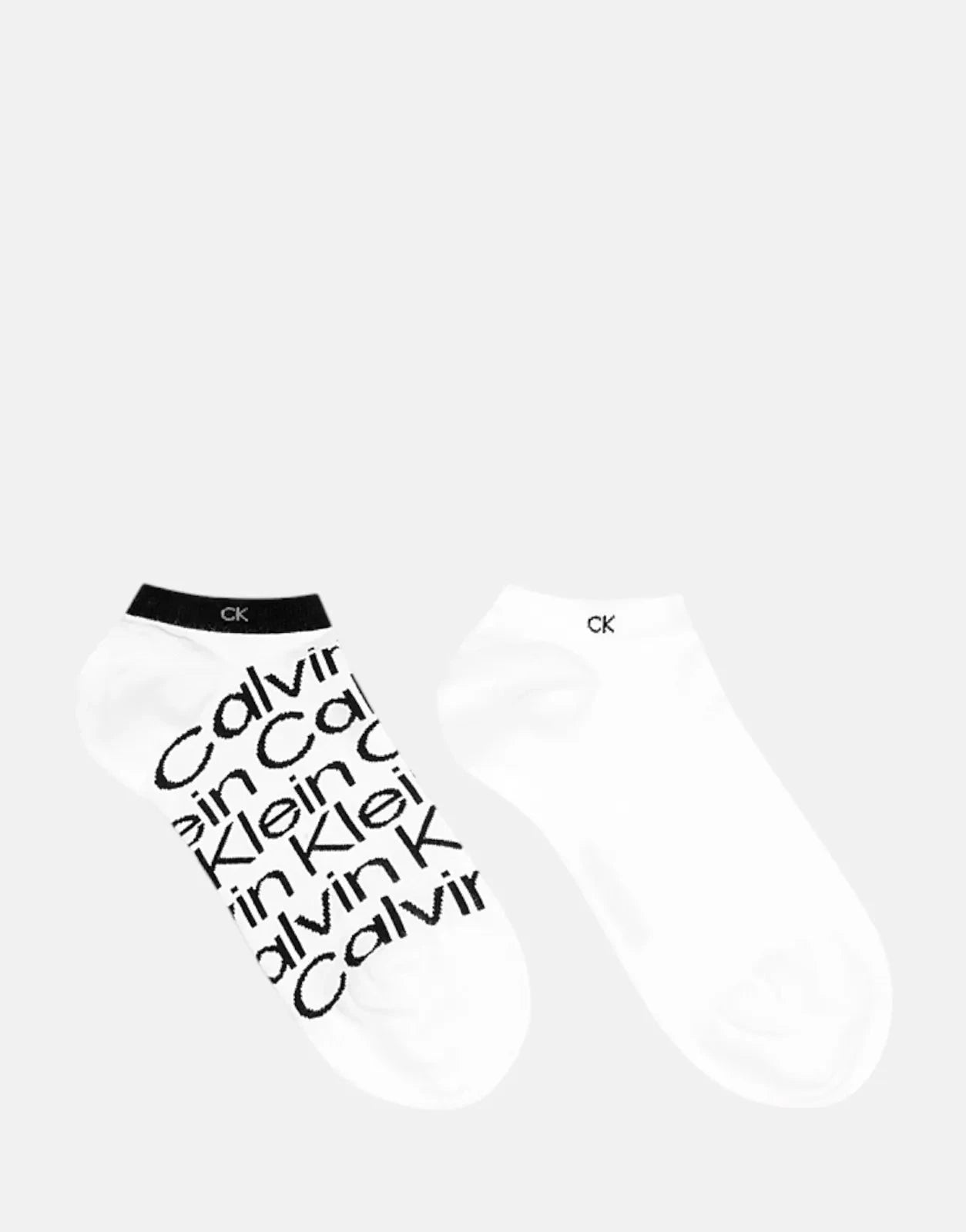 Calvin Klein 2 Pack White Ankle Socks - Subwear
