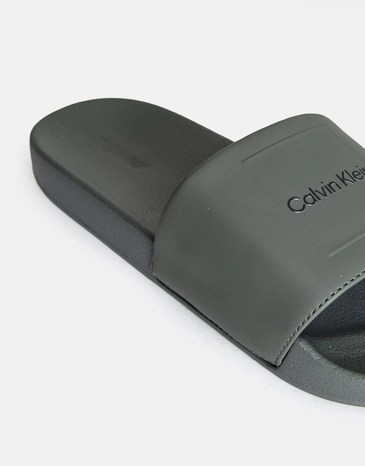 Calvin Klein CK Square Olive Pool Slides - Subwear