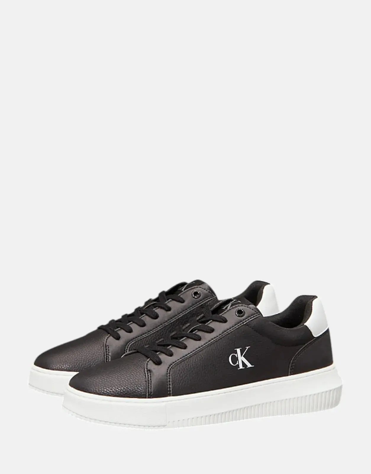 Calvin Klein Chunky Cupsole Leather MG Black/White Sneakers - Subwear