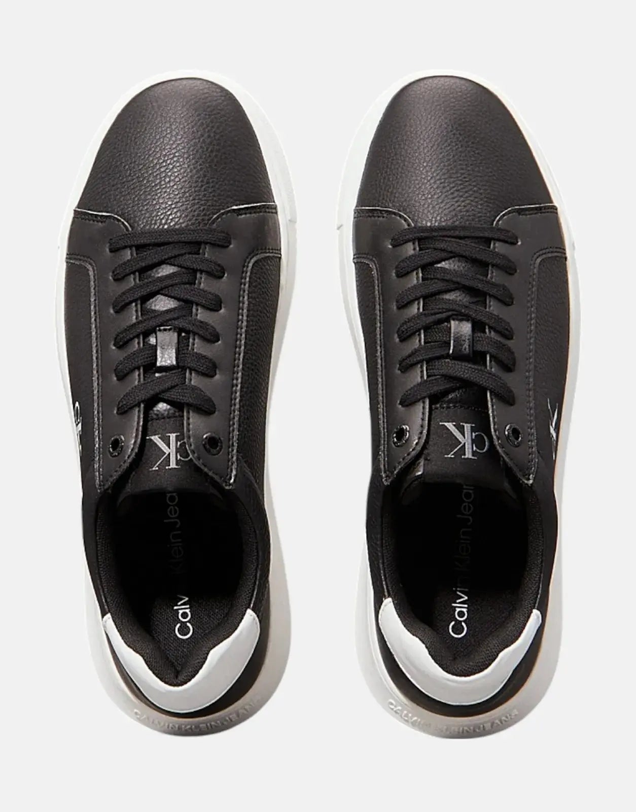 Calvin Klein Chunky Cupsole Leather MG Black/White Sneakers - Subwear