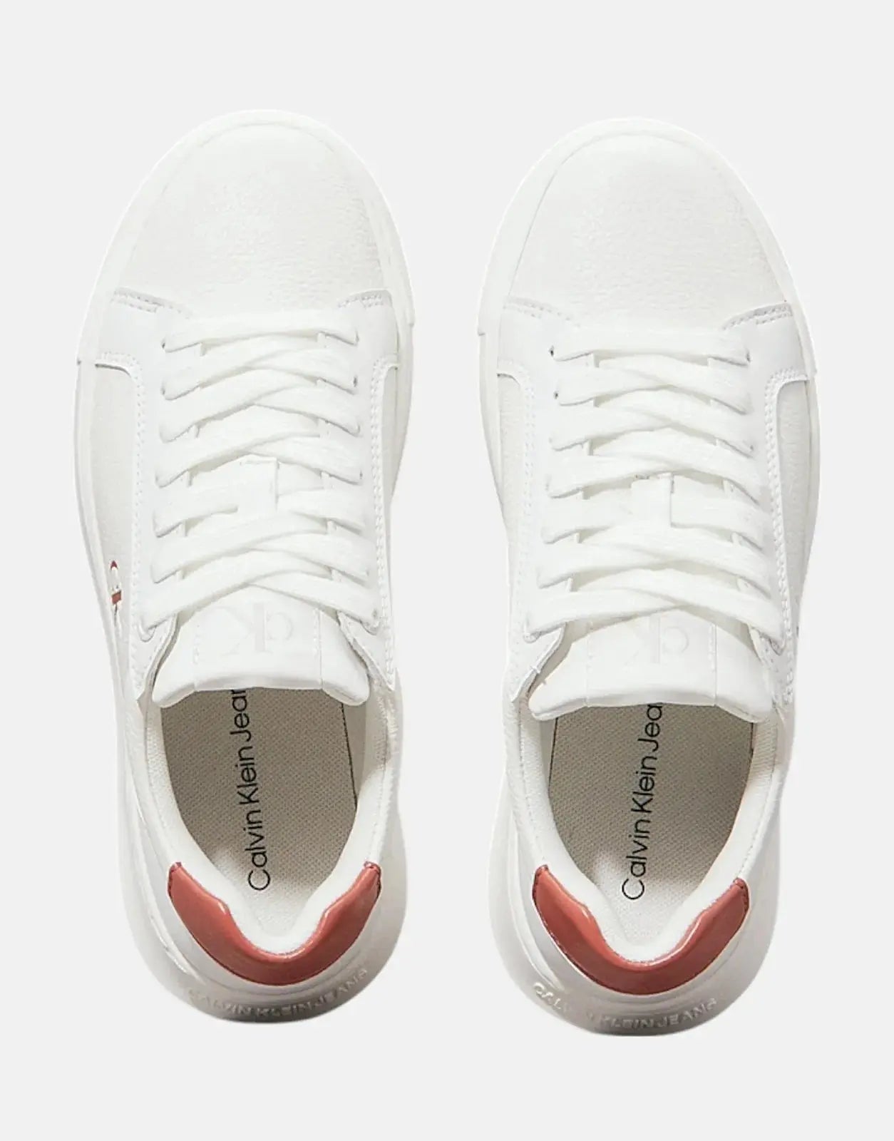 Calvin Klein Chunky Cupsole Low White Sneakers - Subwear