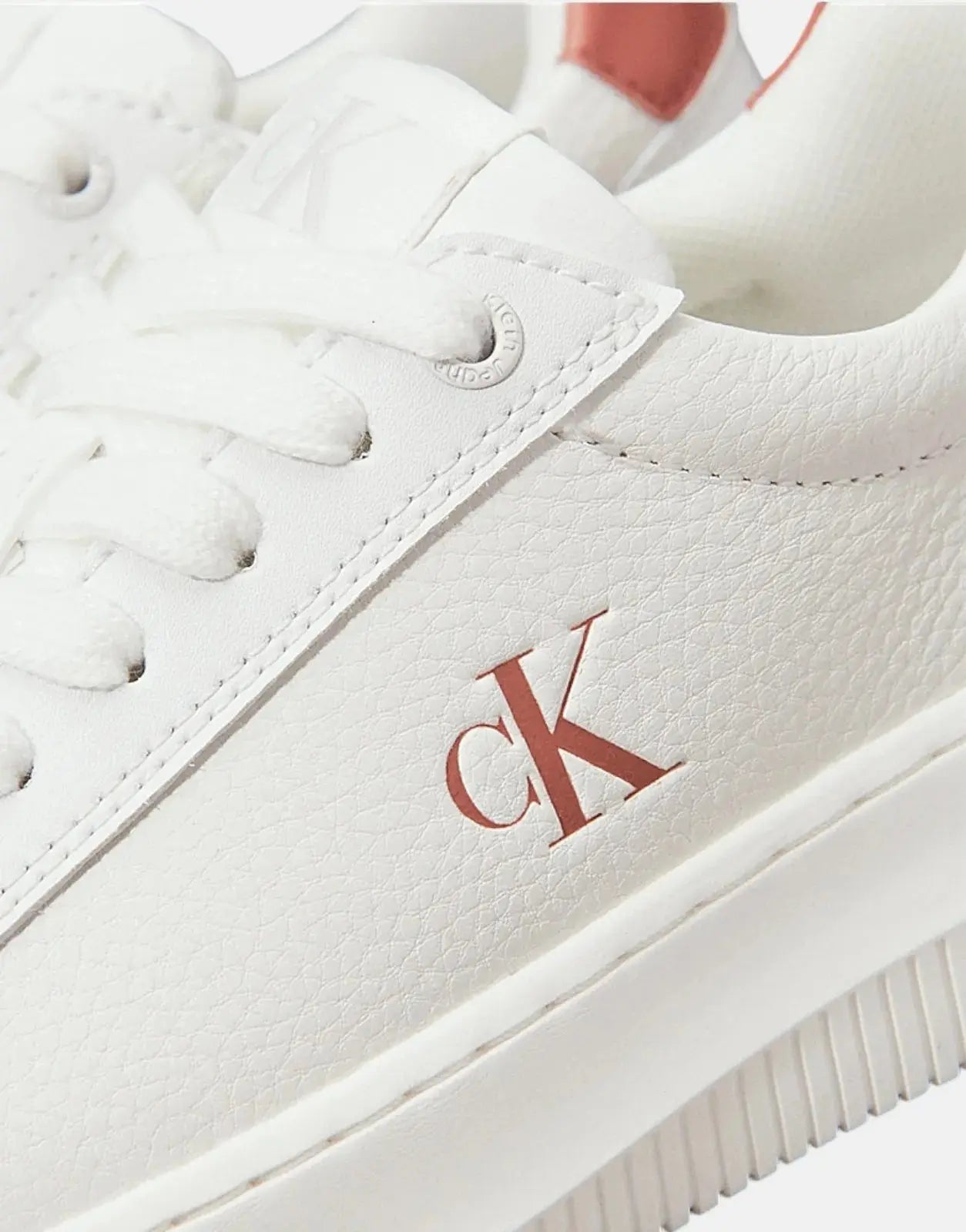 Calvin Klein Chunky Cupsole Low White Sneakers - Subwear