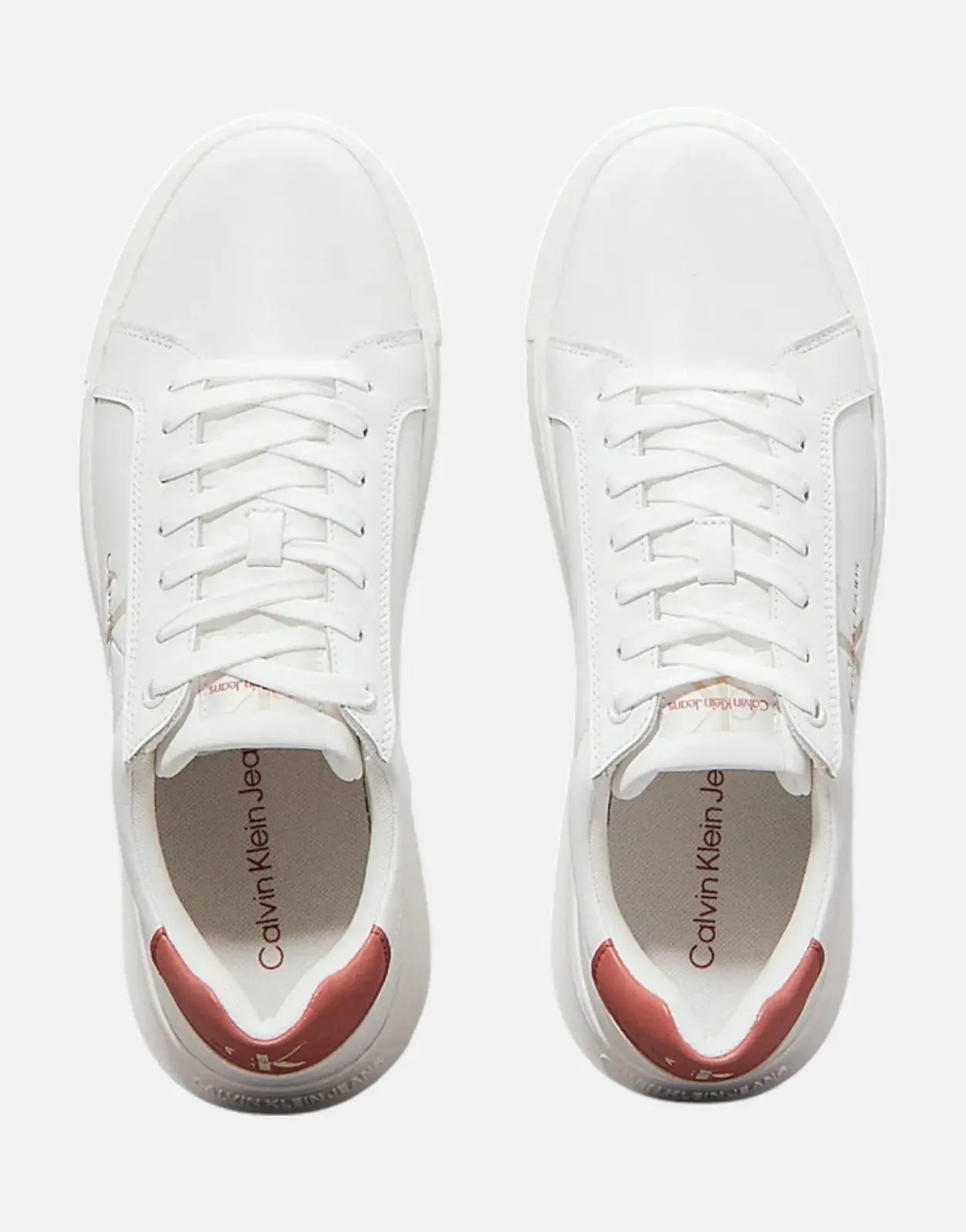 Calvin Klein Chunky Cupsole Mono Leather White Multi Sneakers - Subwear