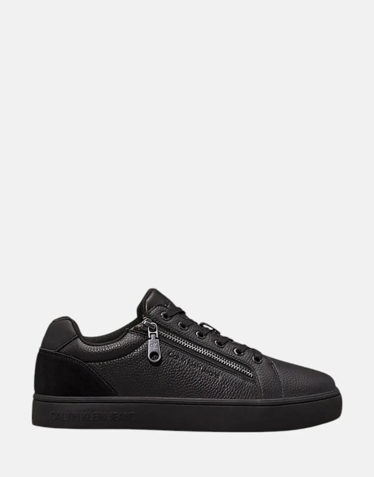 Calvin Klein Classic Cupsole Zip Low In Black Sneakers - Subwear