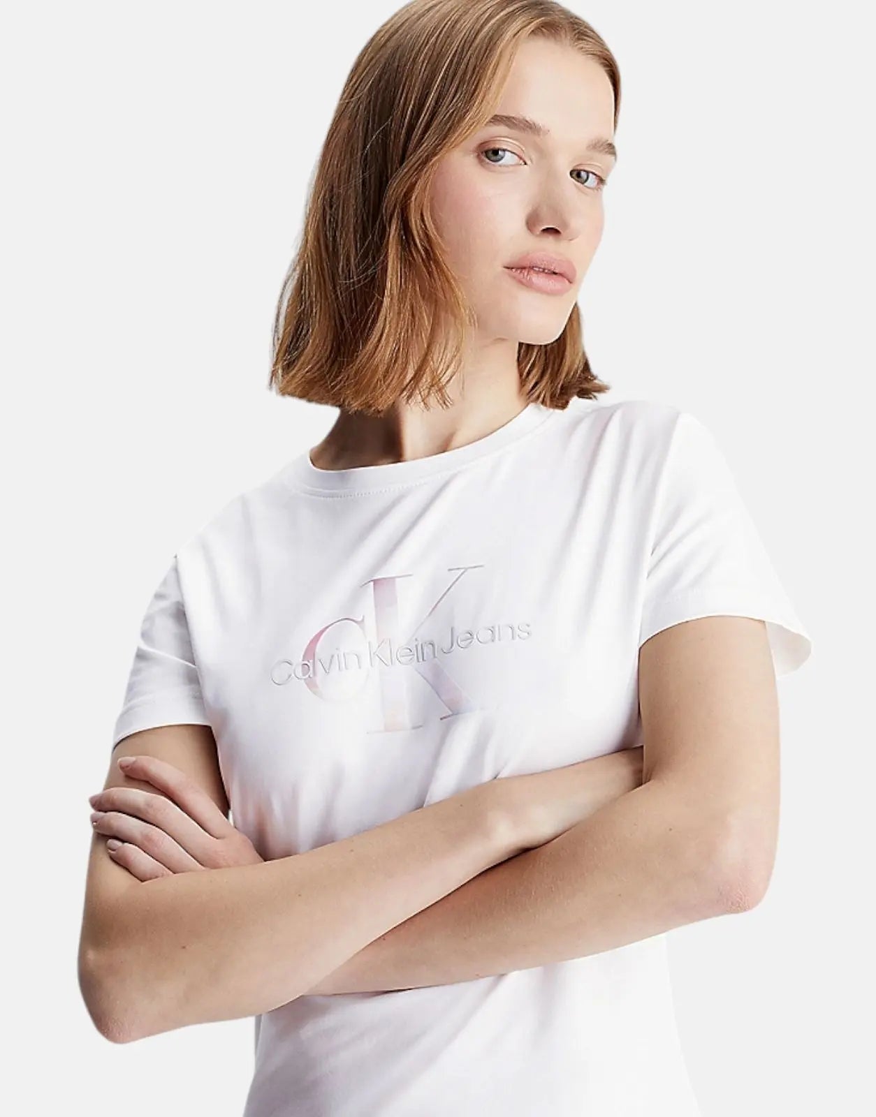 Calvin Klein Diffused Monologo White Dress - Subwear