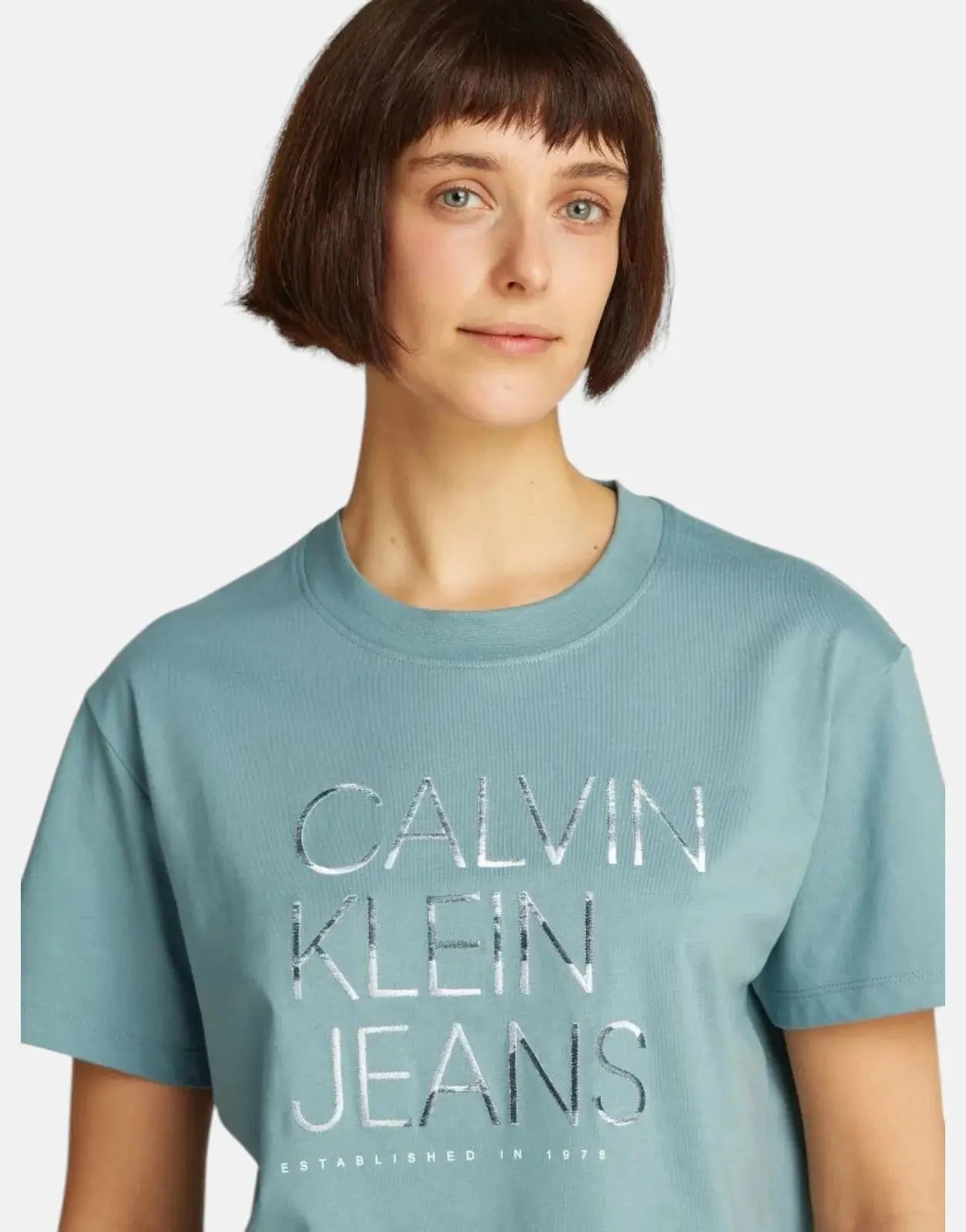 Calvin Klein Embroidered Institutional T-Shirt - Subwear