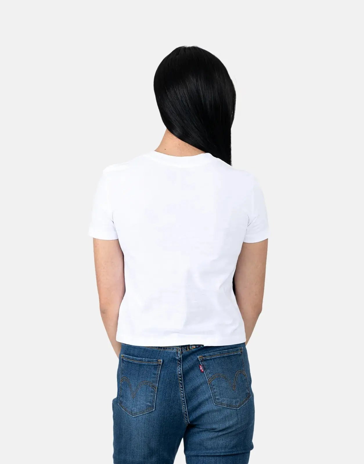 Calvin Klein Front Photo Graphic Baby White T-Shirt - Subwear