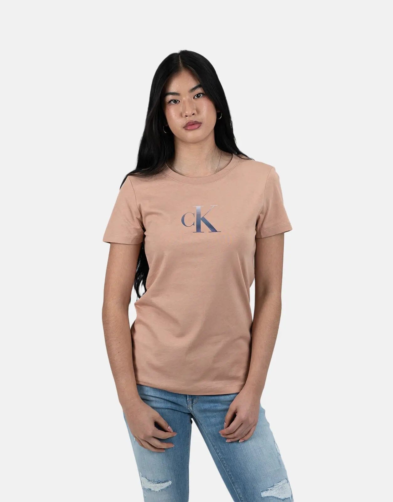 Calvin Klein Gradient CK Slim T-Shirt Blush - Subwear