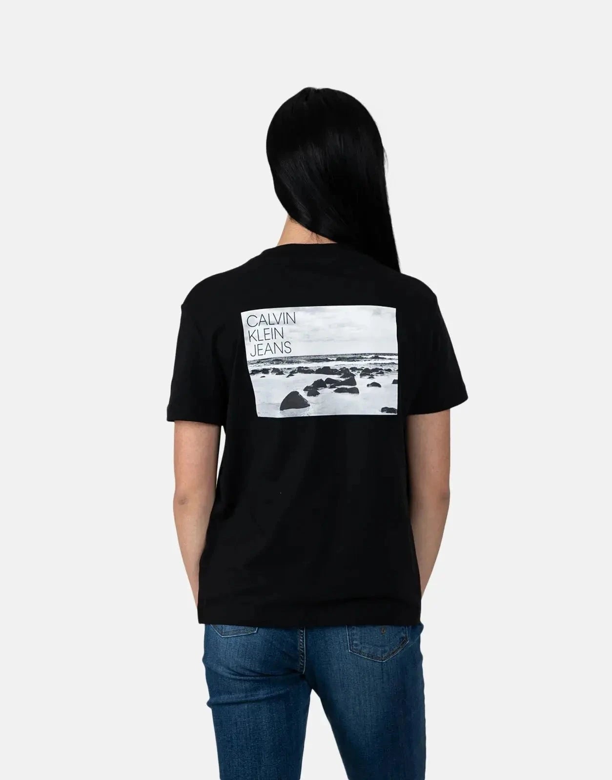 Calvin Klein Landscape Photo Regular Black T-Shirt - Subwear