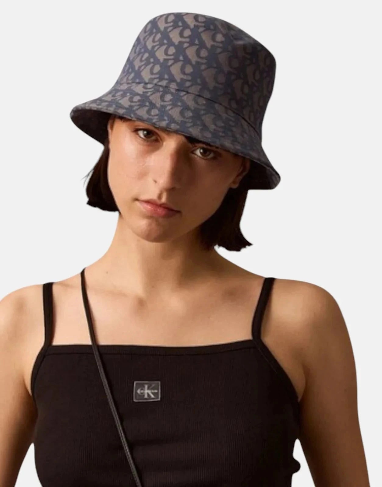 Calvin Klein Logo Jacquard Black Bucket Hat - Subwear
