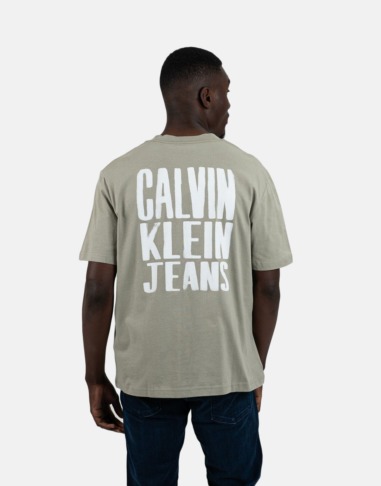 Calvin Klein Painted Calvin Klein Jeans Brown T-Shirt - Subwear