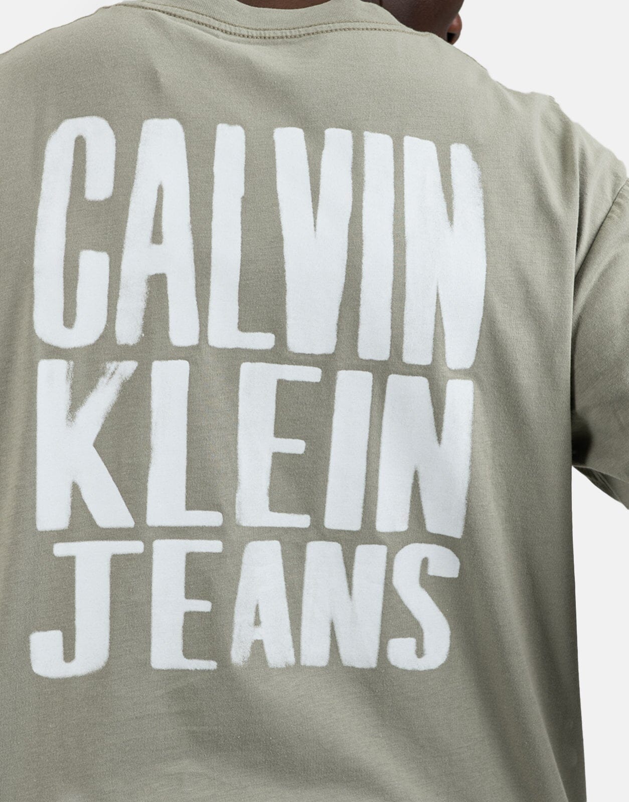 Calvin Klein Painted Calvin Klein Jeans Brown T-Shirt - Subwear