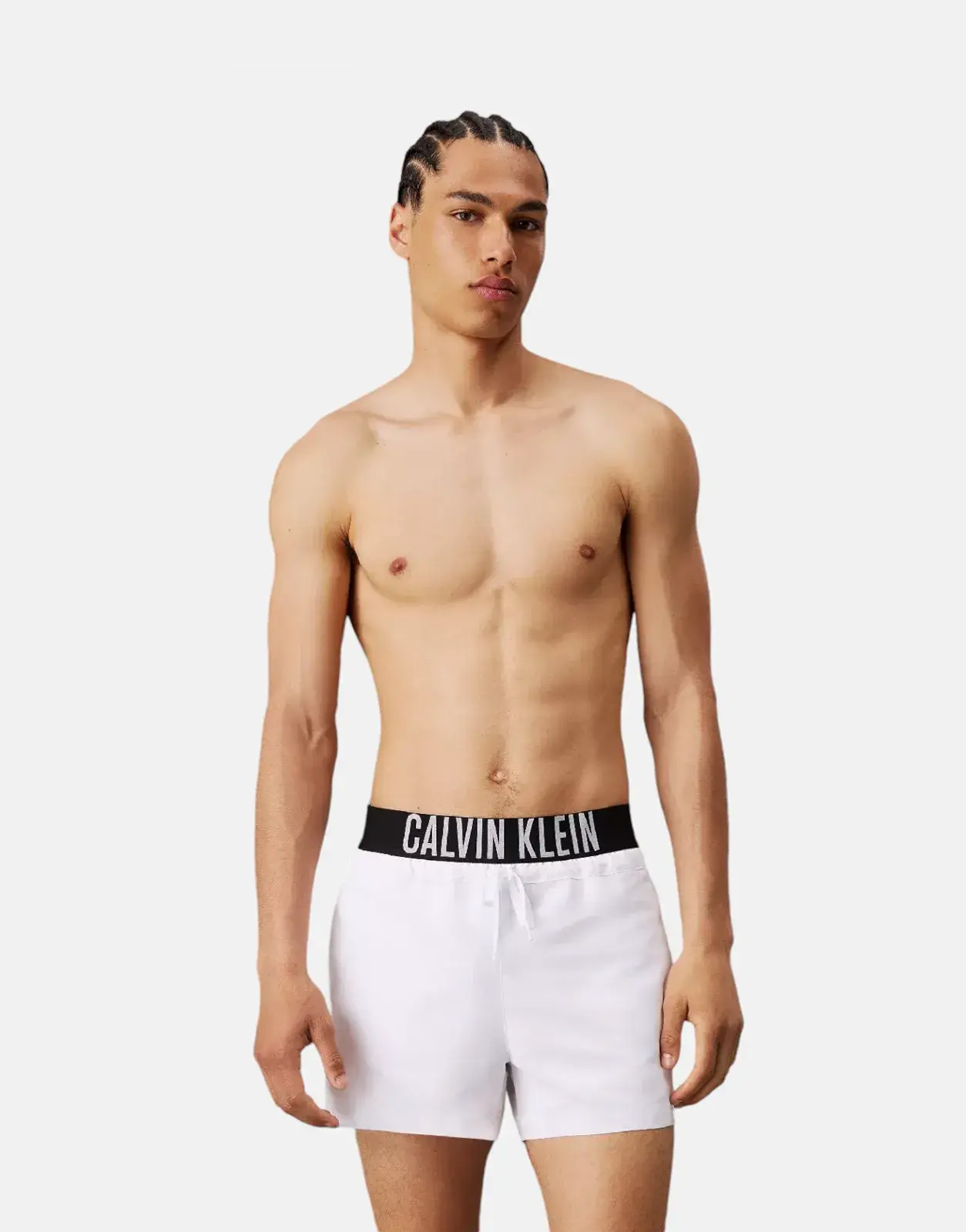 Calvin Klein Waistband White Swim Shorts - Subwear