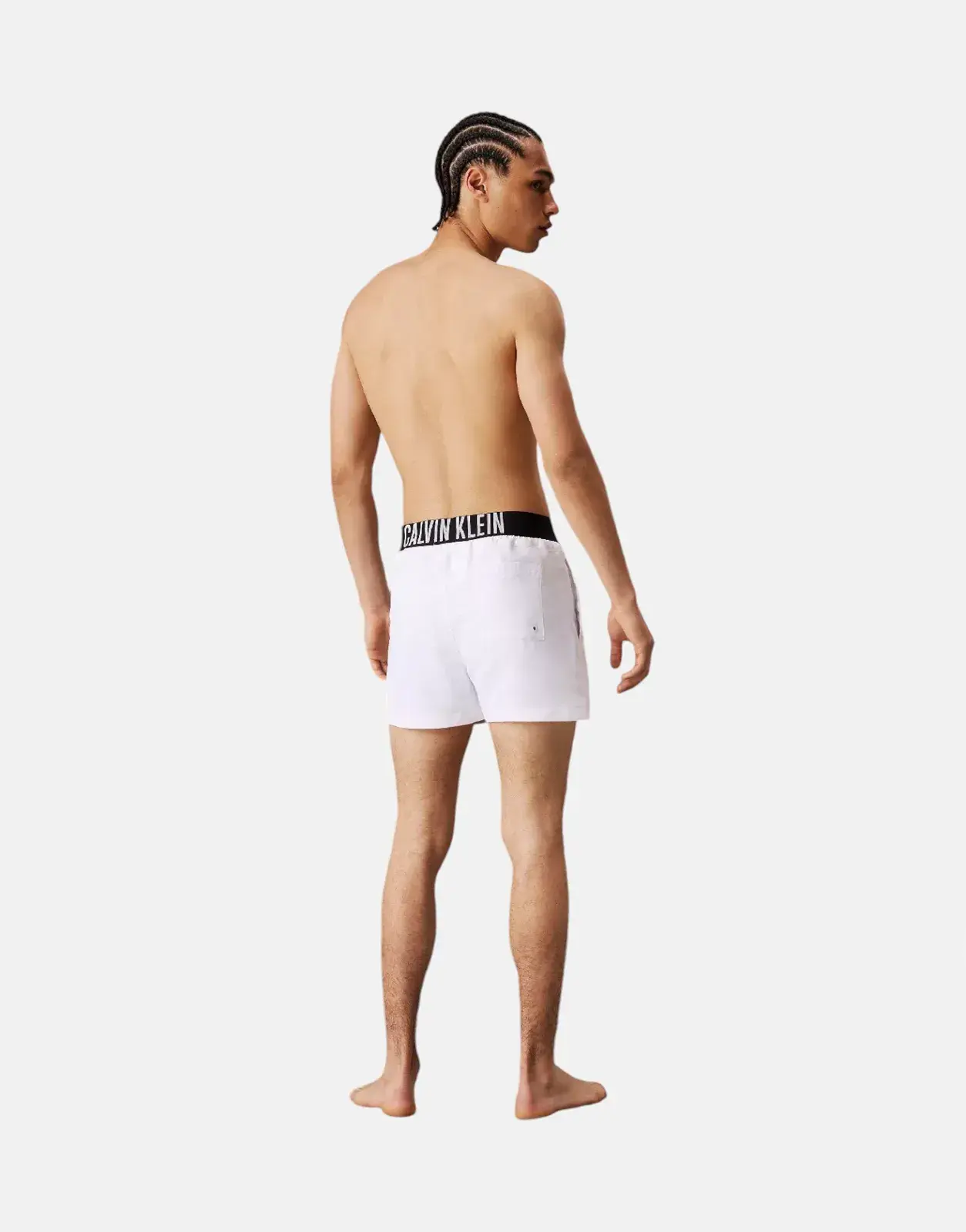 Calvin Klein Waistband White Swim Shorts - Subwear