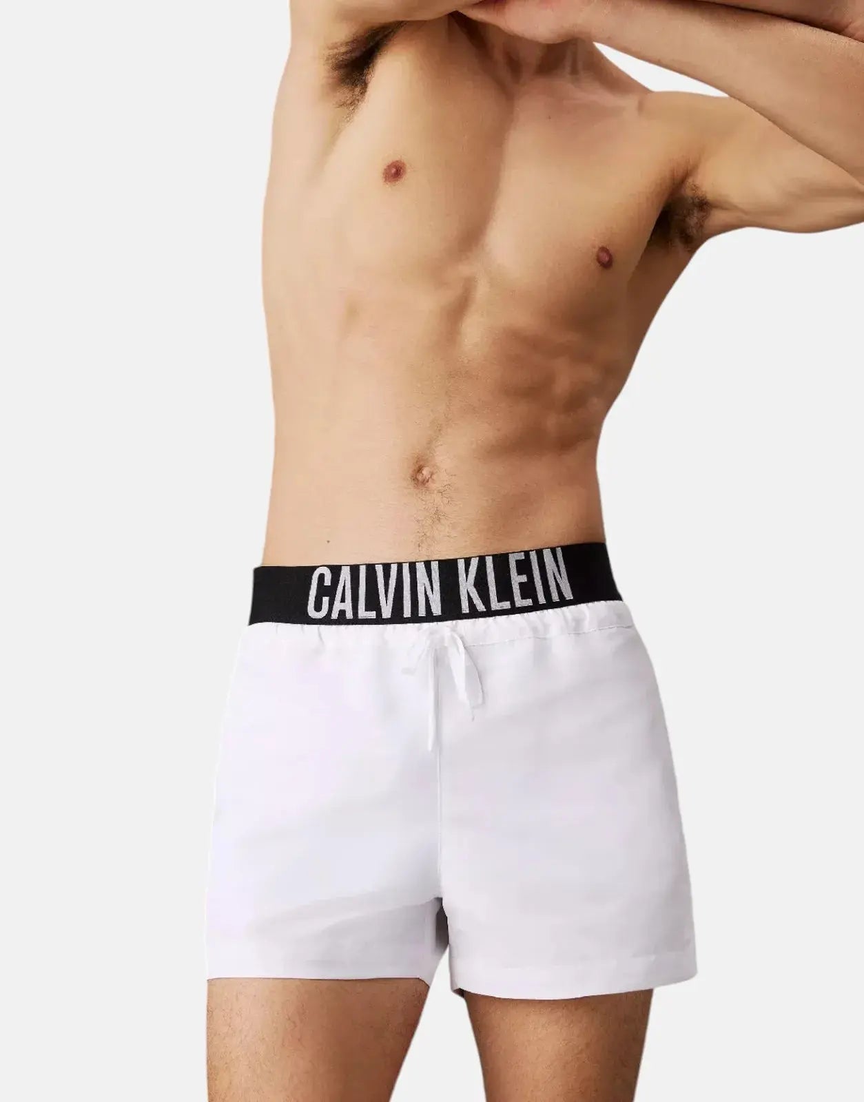 Calvin Klein Waistband White Swim Shorts - Subwear