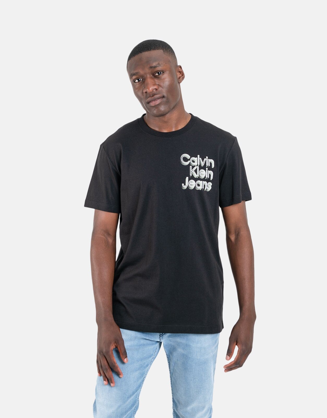 Calvin klein jeans black t shirt on sale