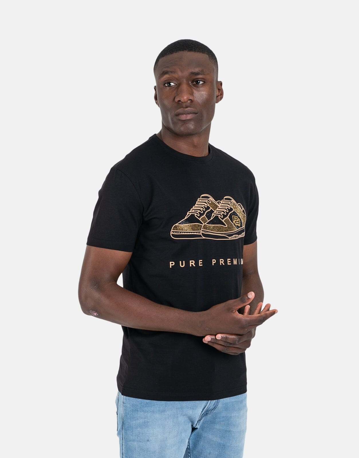 Pure Premium Scrapa Black T Shirt
