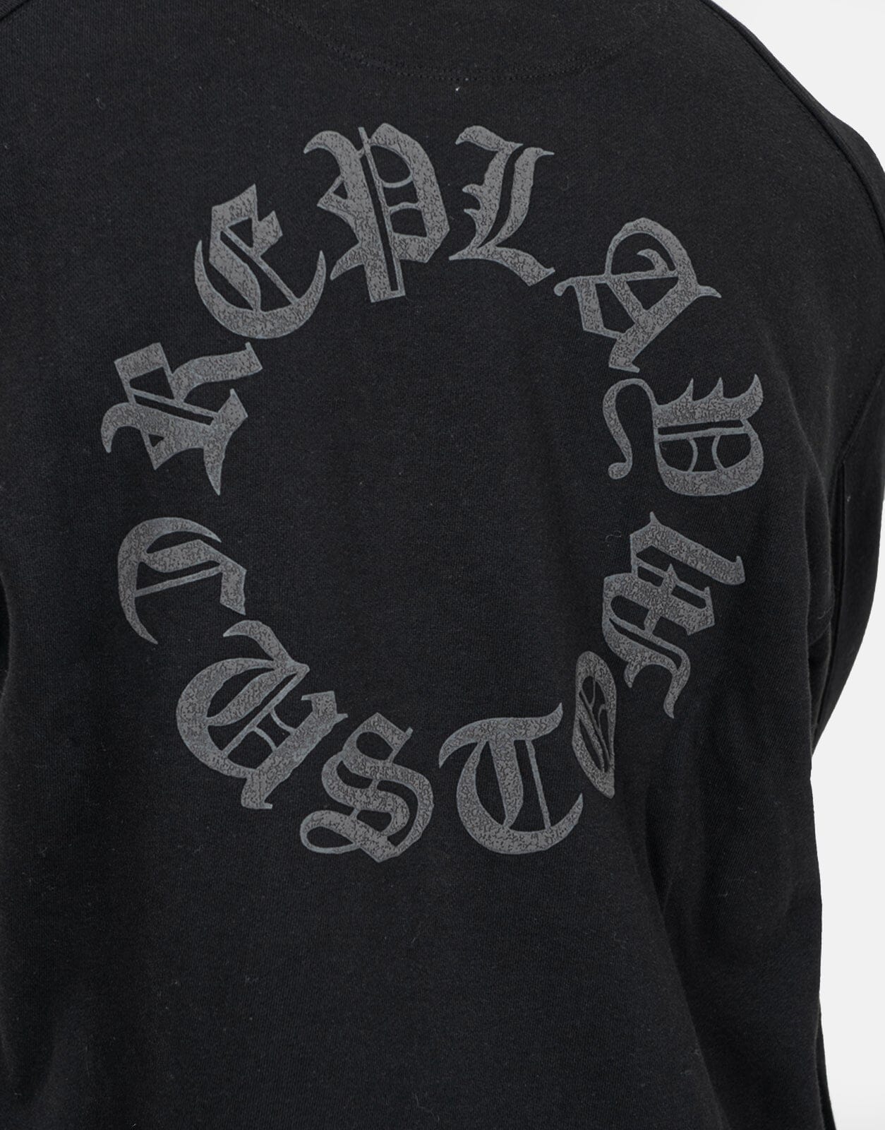 Replay Back Print Black Sweatshirt - Subwear