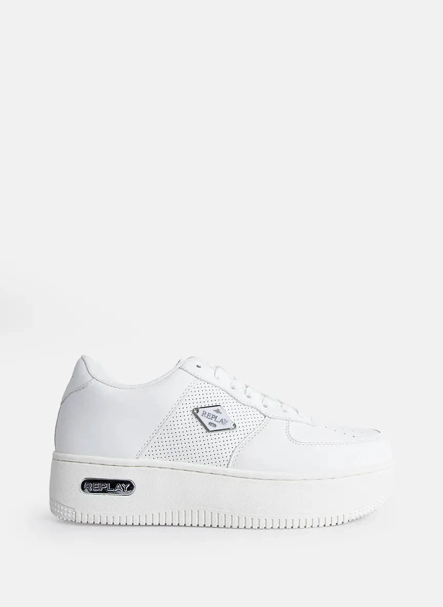Replay Epic High Total White Sneakers - Subwear