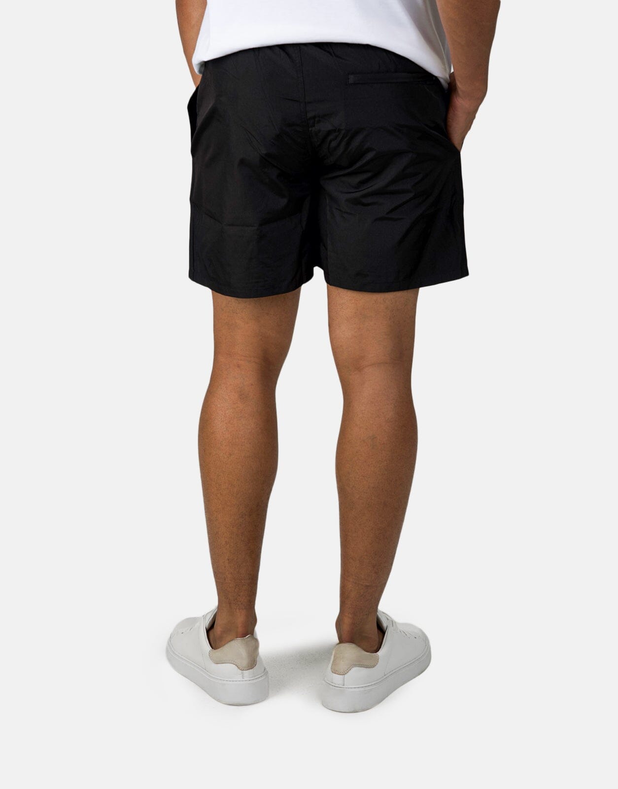 Replay Vertical-Logo Black Swim Shorts - Subwear