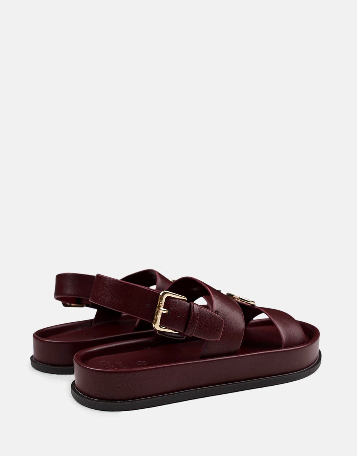 Polo Moulded Trim Burgundy Sandals - Subwear