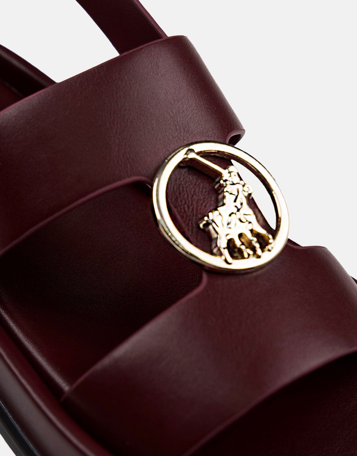 Polo Moulded Trim Burgundy Sandals - Subwear