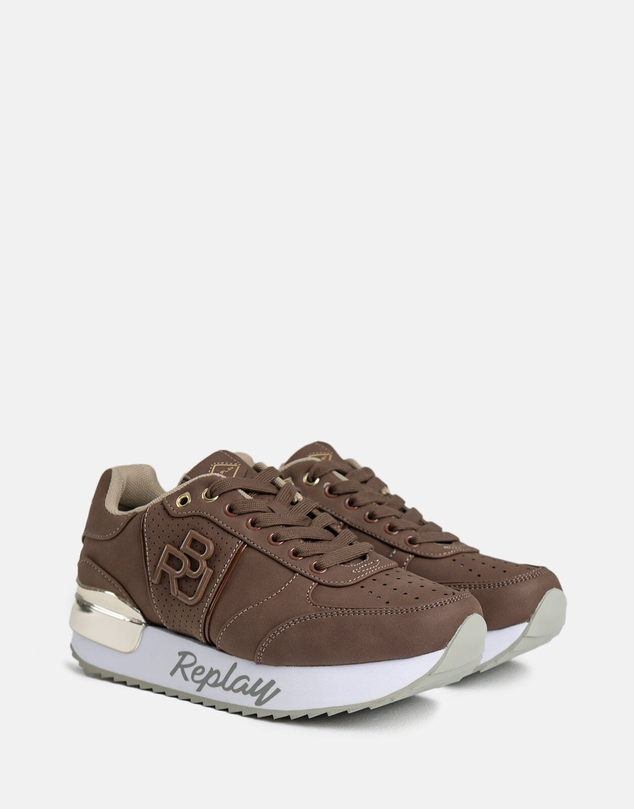 Replay Penny Bloc Brown Sneakers - Subwear