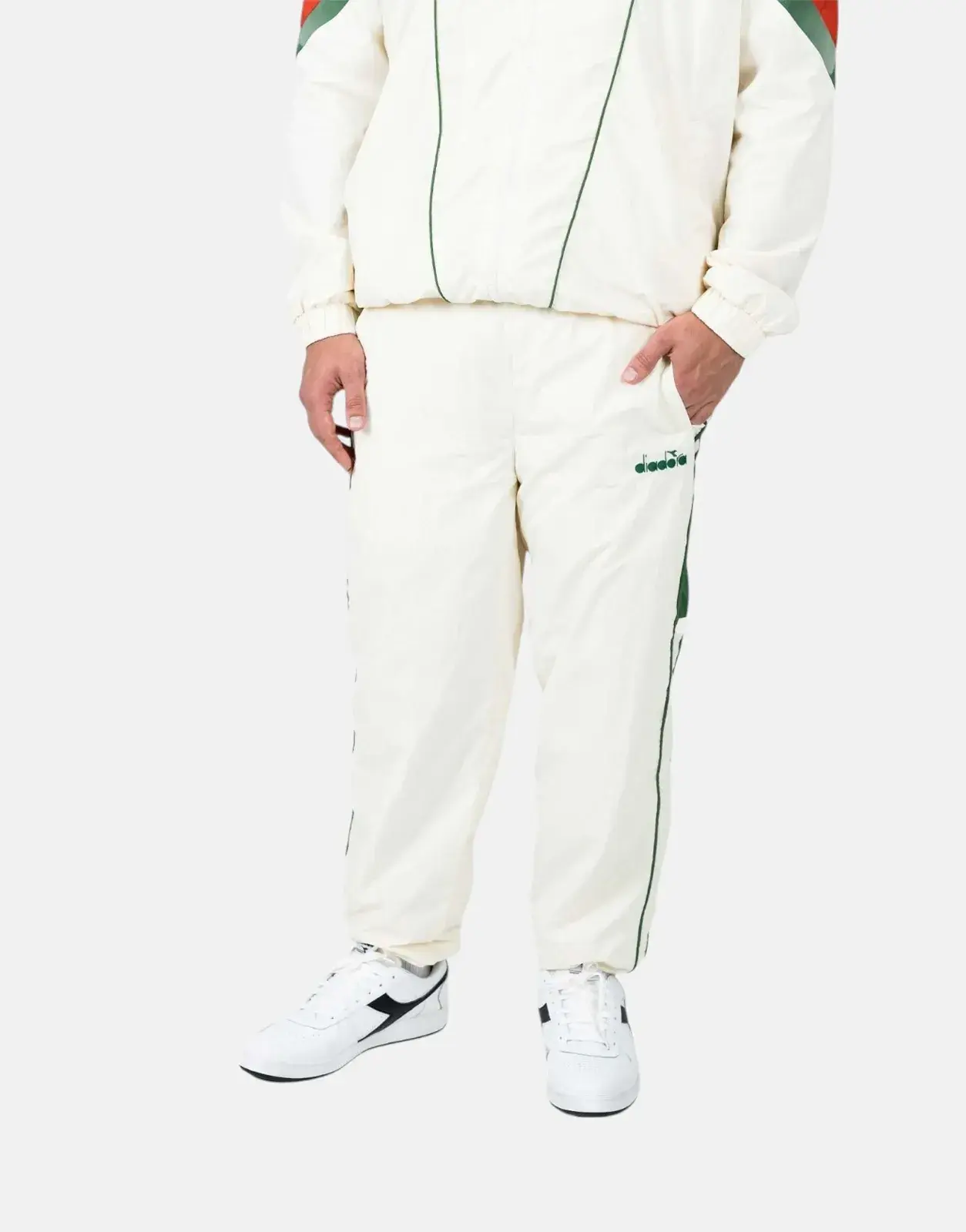 Diadora Pulse White Sweatpants - Subwear