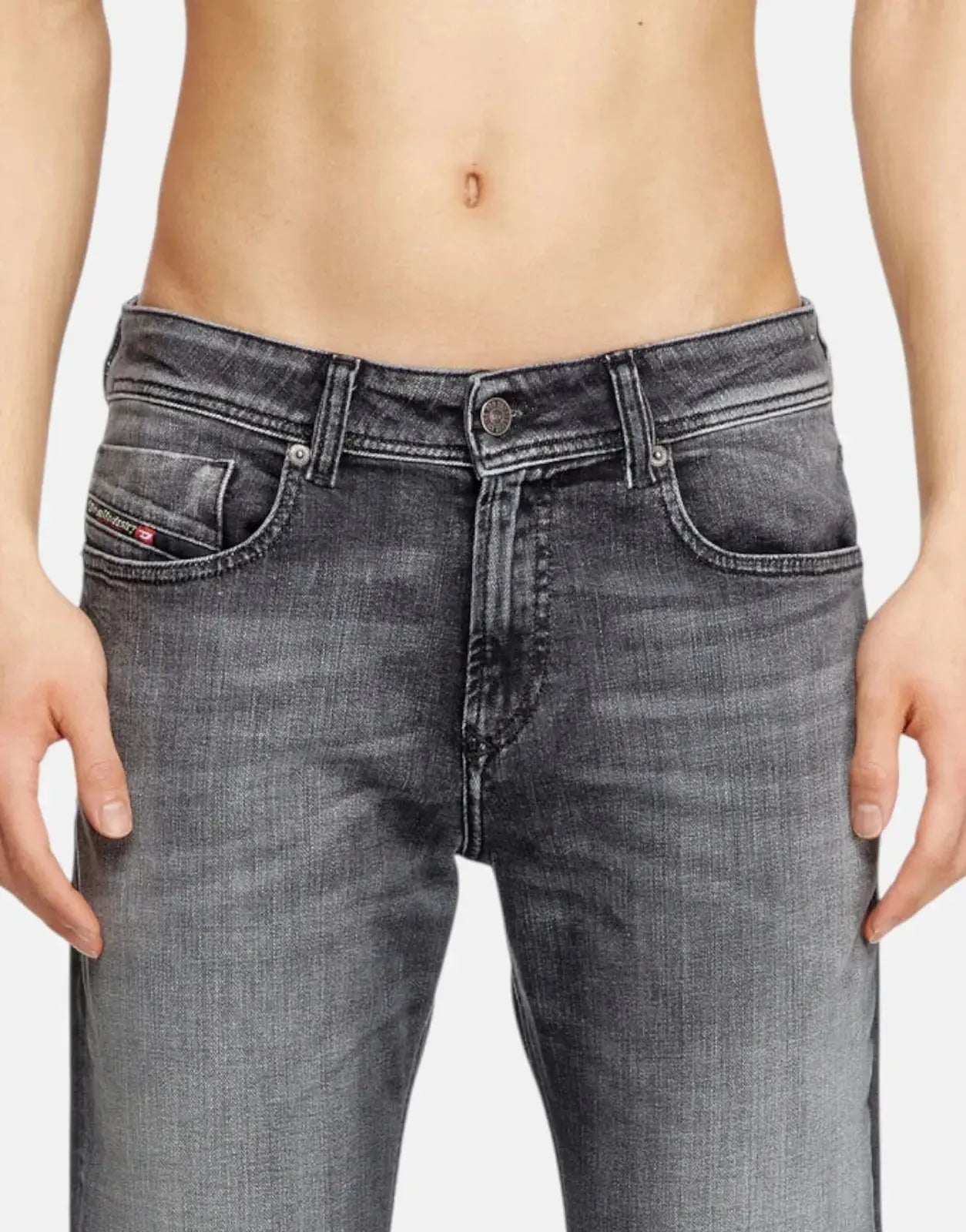 Diesel 1979 Sleenker Grey Wash Jeans - Subwear