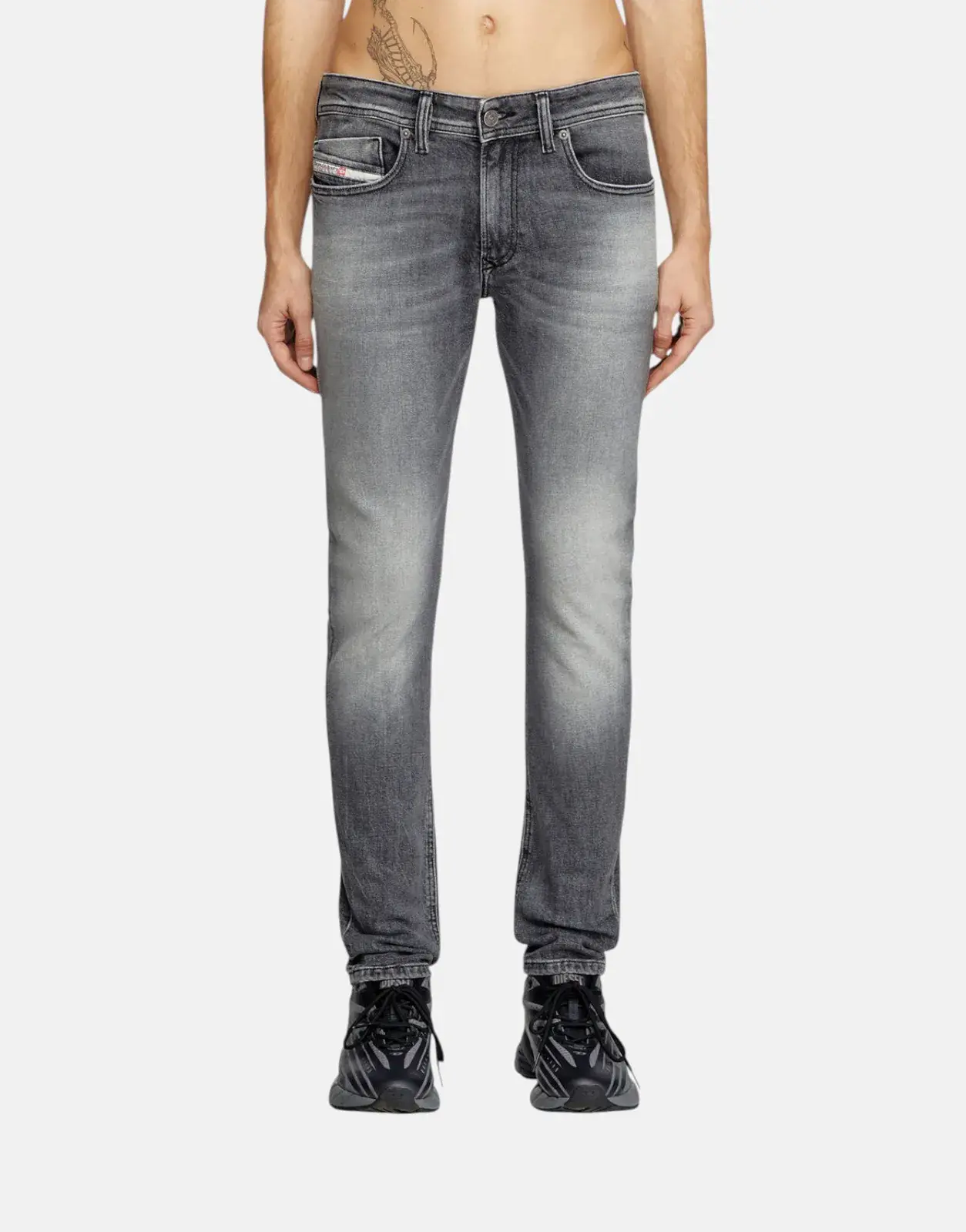 Diesel 1979 Sleenker Grey Wash Skinny Jeans - Subwear