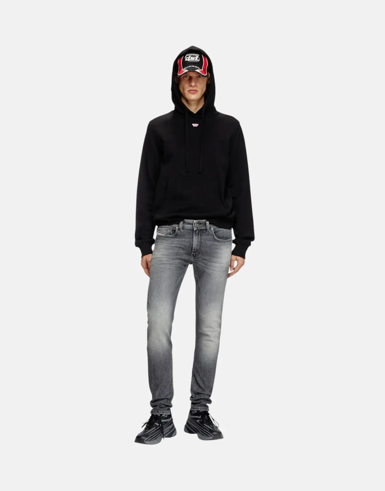 Diesel 1979 Sleenker Grey Wash Skinny Jeans - Subwear