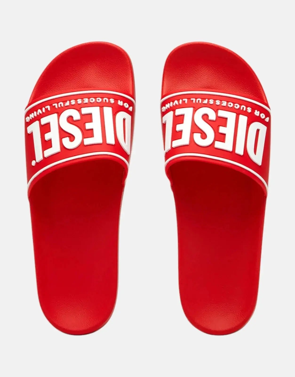 Diesel SA-Mayemi Red White Slides - Subwear