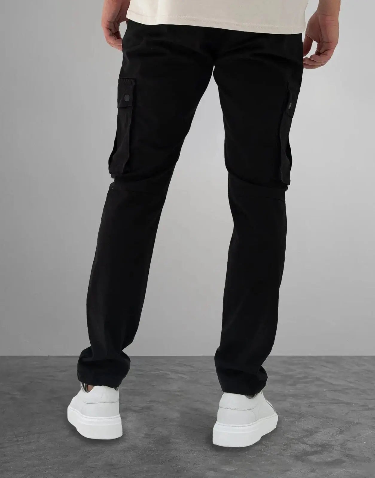 Fade Essential Cargo Black Pants - Subwear