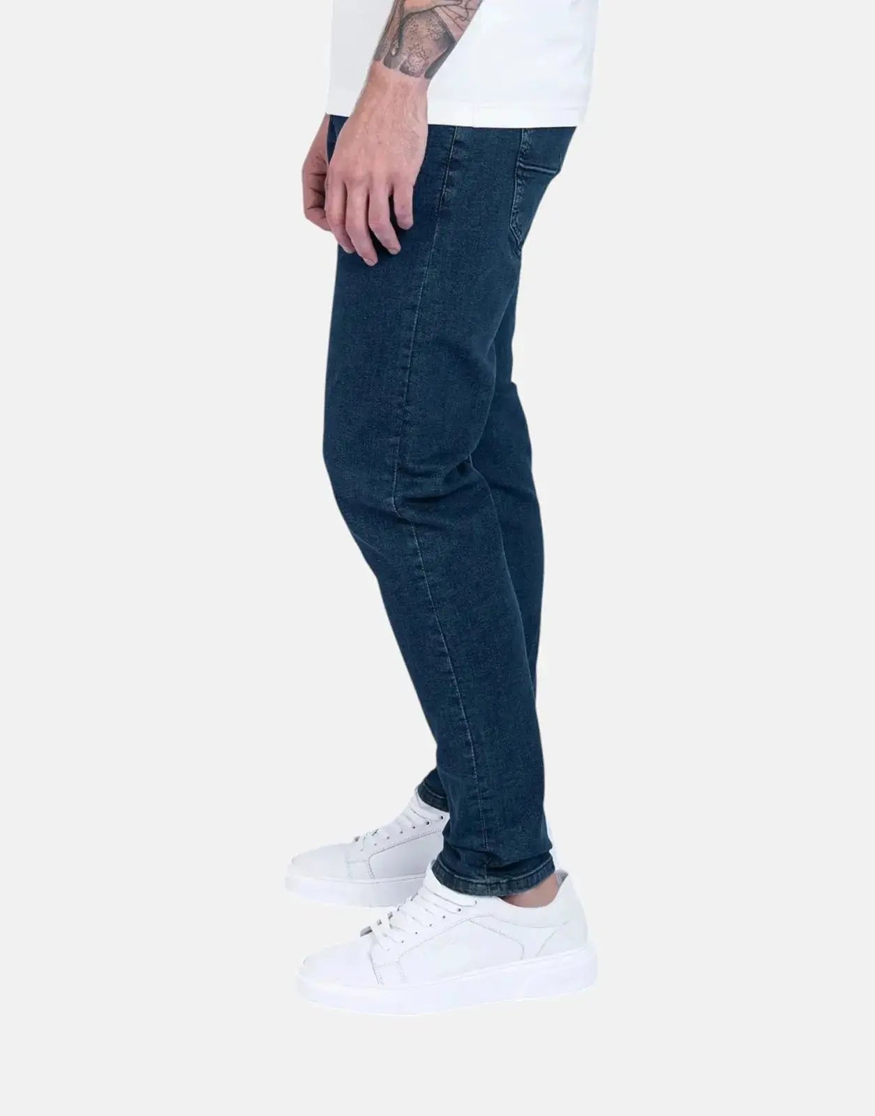 Fade Essential Dark Wash Slim Tapered Jeans - Subwear