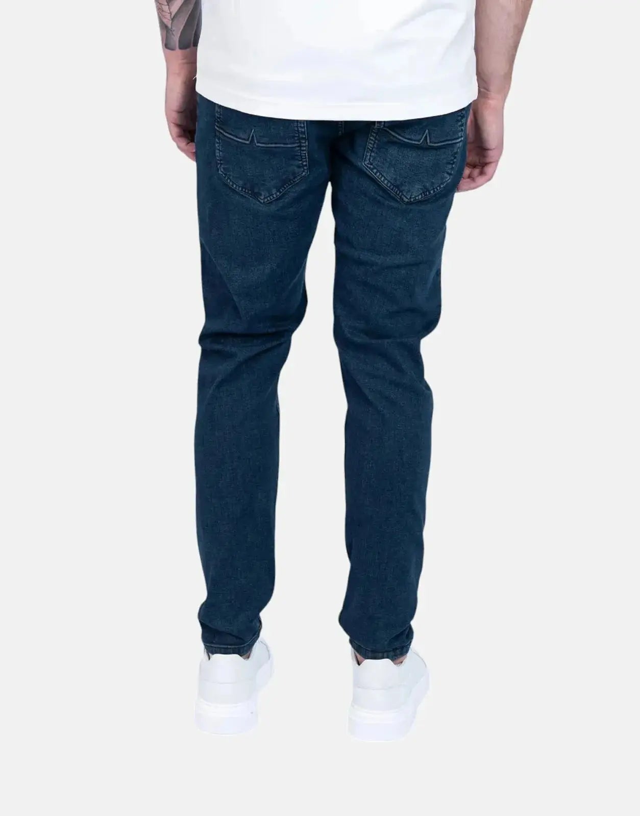 Fade Essential Dark Wash Slim Tapered Jeans - Subwear