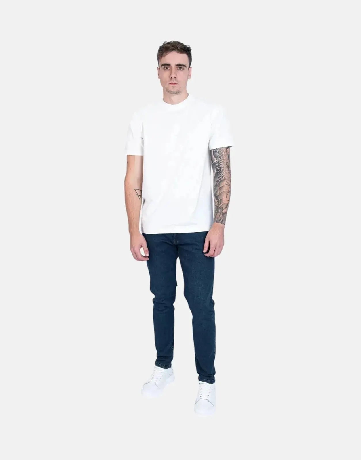 Fade Essential Dark Wash Slim Tapered Jeans - Subwear