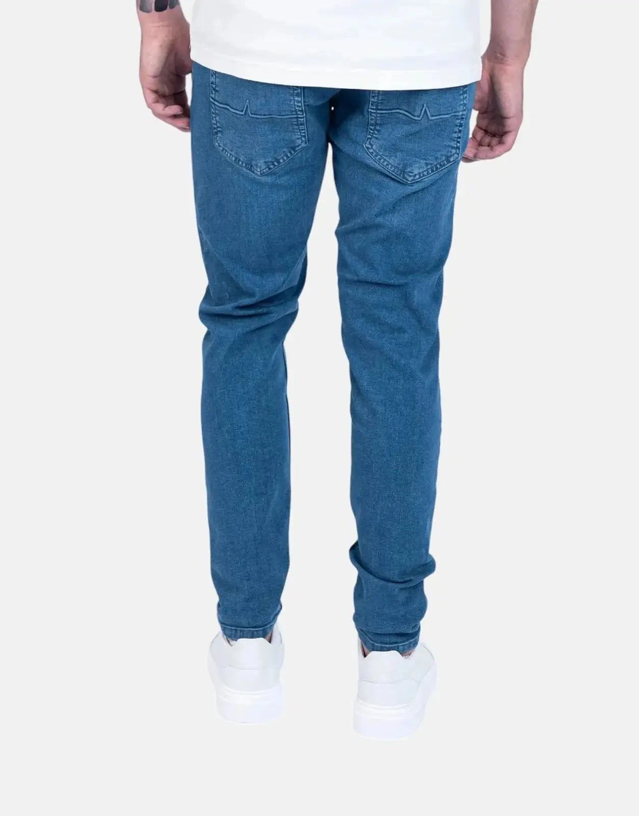 Fade Essential Mid Wash Slim Tapered Jeans - Subwear